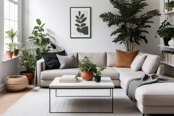 Transforme sua Mesa de Centro com Vasos e Plantas para Pequenos Espaços
